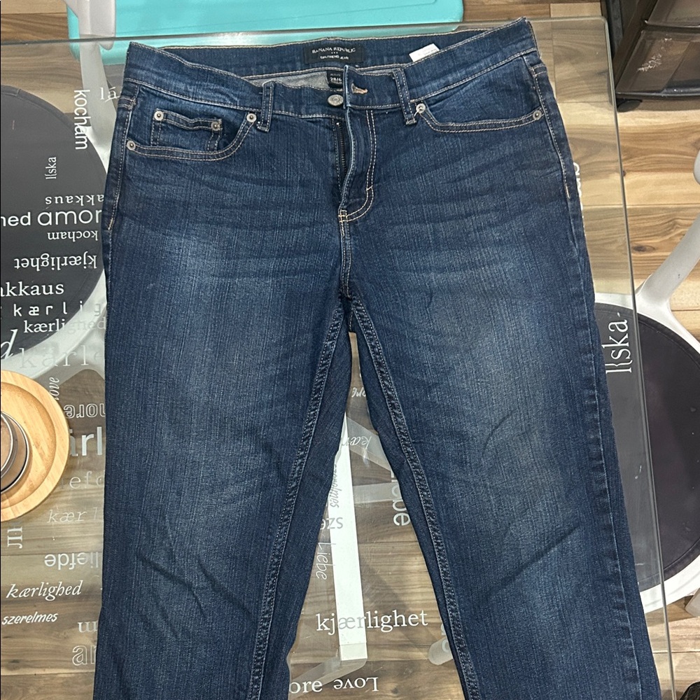 Banana Republic Dark Blue Boot Cut Jeans